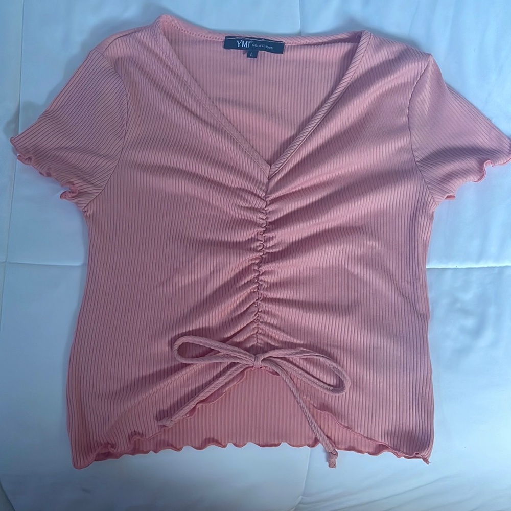 YMI Collections baby tee, color: pink, size: large